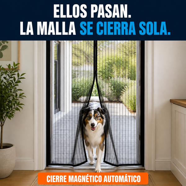 MosquiMag™ | Cortina Mosquitera para Puertas
