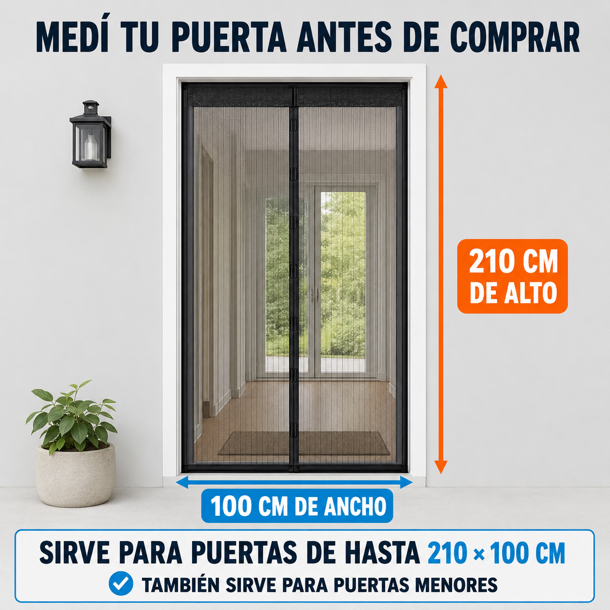 MosquiMag™ | Cortina Mosquitera para Puertas