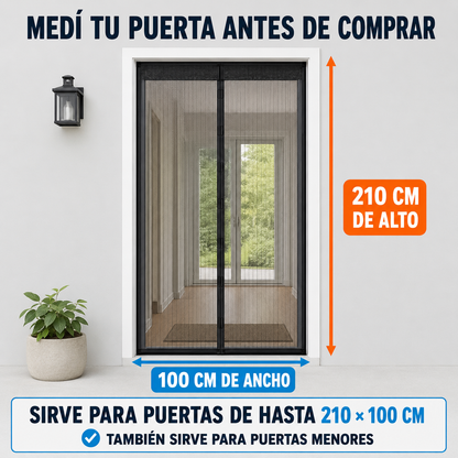 MosquiMag™ | Cortina Mosquitera para Puertas