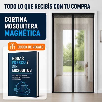 MosquiMag™ | Cortina Mosquitera para Puertas