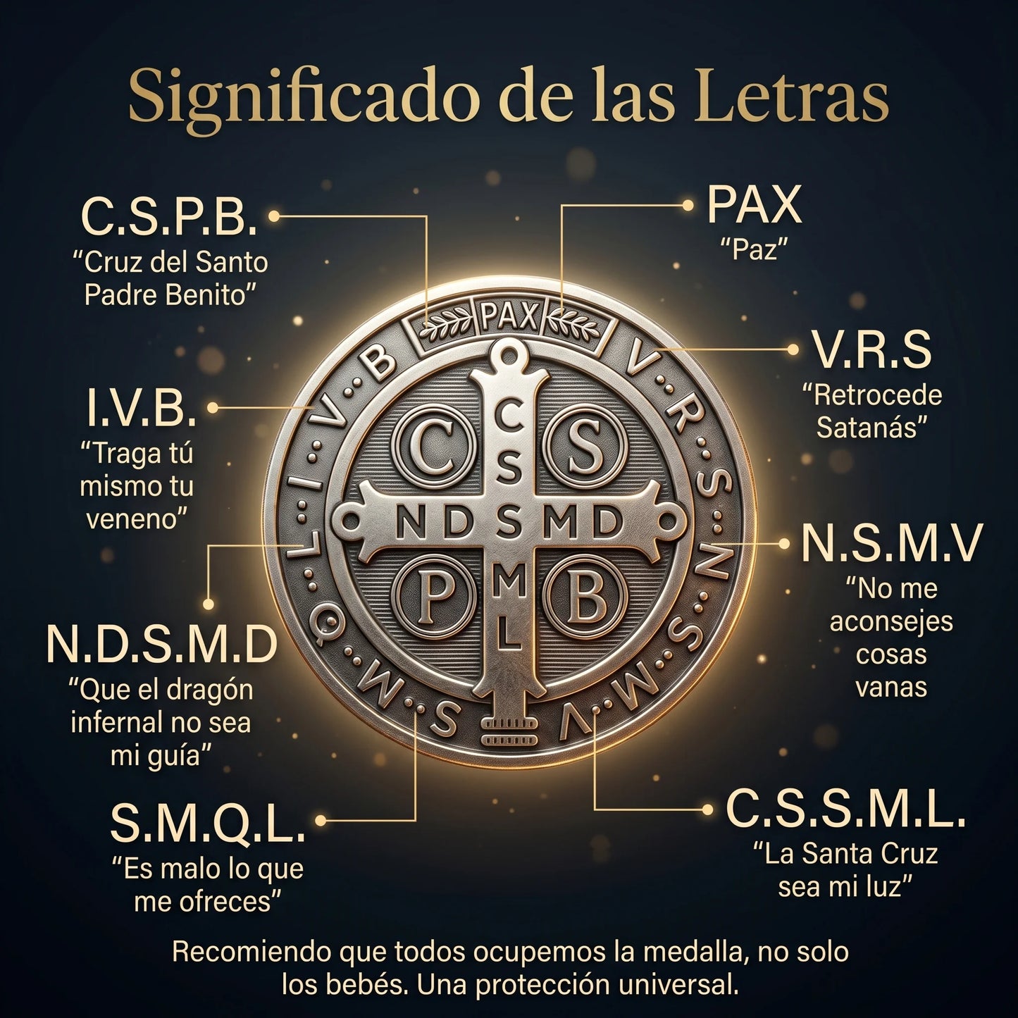 San Benito™| Medalla + Collar "Escudo Inquebrantable"