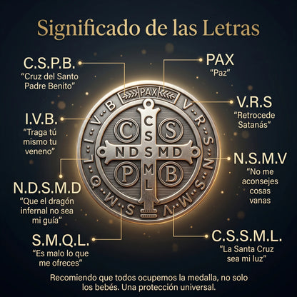 San Benito™| Medalla + Collar "Escudo Inquebrantable"