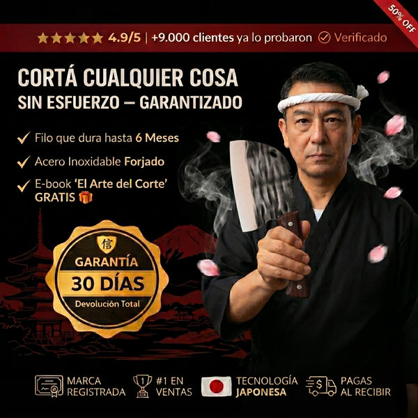 TAZAKI™| Cuchillo Japonés Acero Profesional-Inoxidable